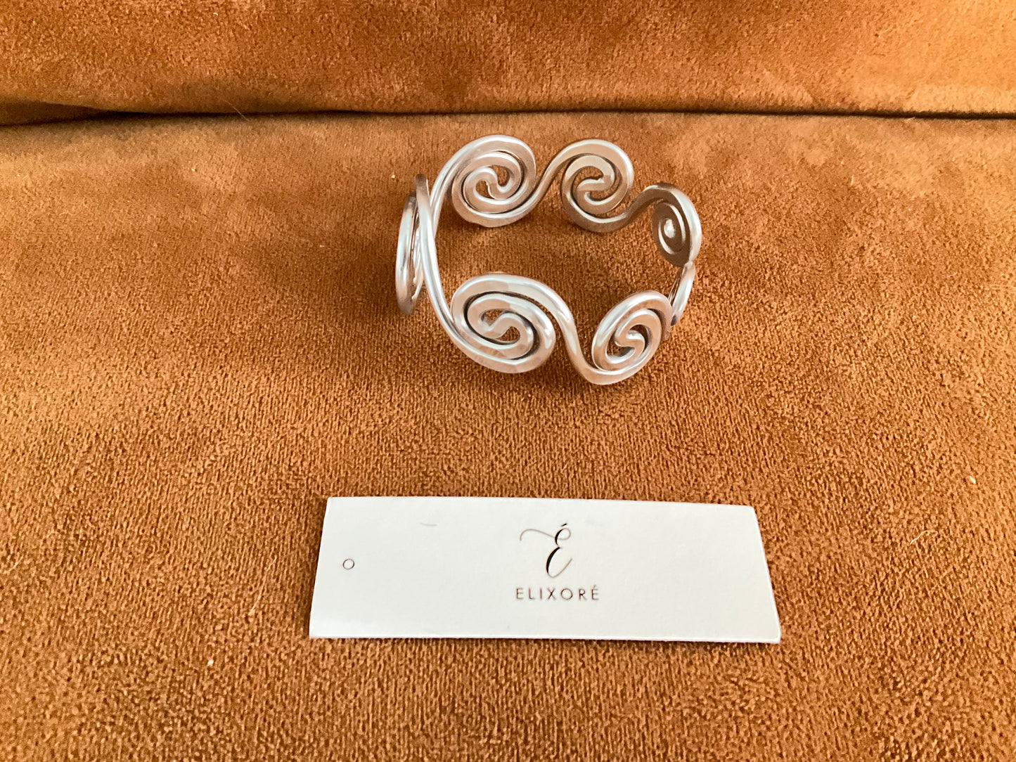 Spiral Geometry Statement Bracelet – Hypoallergenic Modern Metal Design