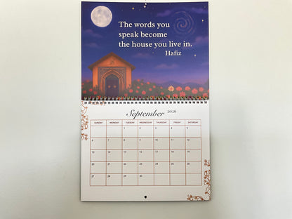 Rumi Love Poetry Quotes 2026 Wall Calendar – Spiritual Inspiration