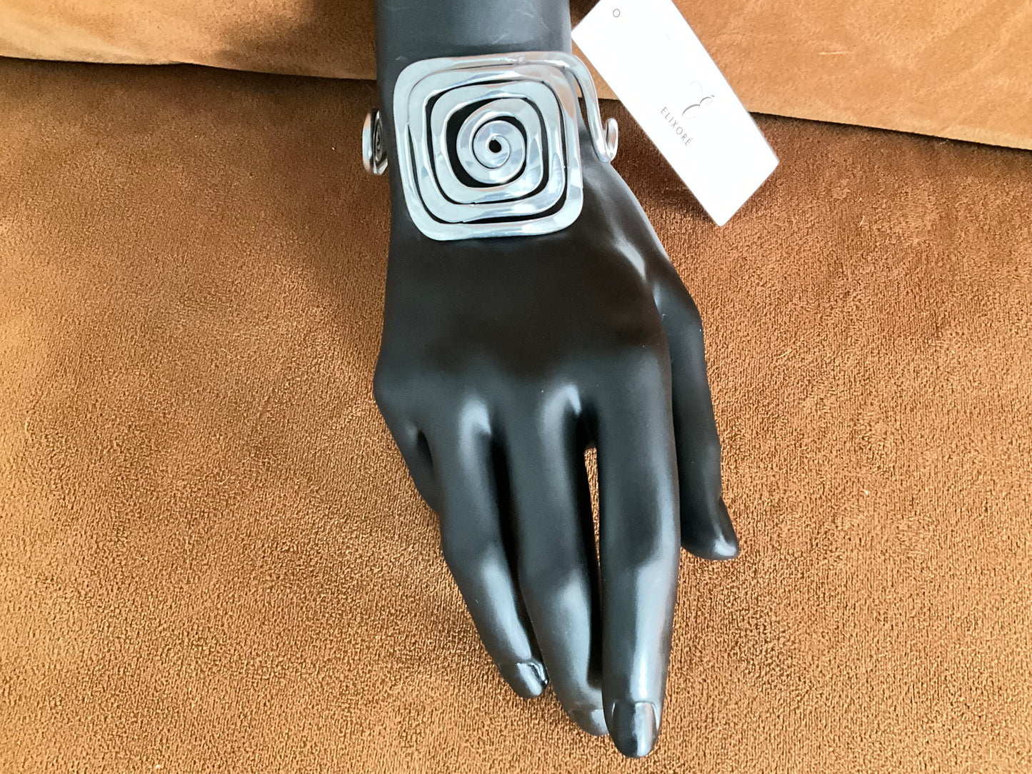 Handcrafted Spiral Cuff Bracelet – Hypoallergenic Aluminum Jewelry