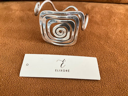 Handcrafted Spiral Cuff Bracelet – Hypoallergenic Aluminum Jewelry