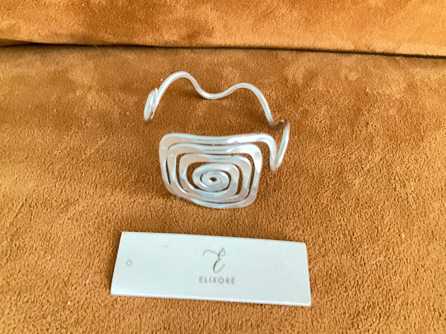 Handcrafted Spiral Cuff Bracelet – Hypoallergenic Aluminum Jewelry