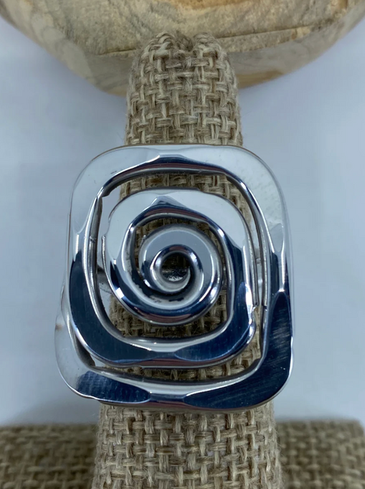 Square Spiral Adjustable Ring
